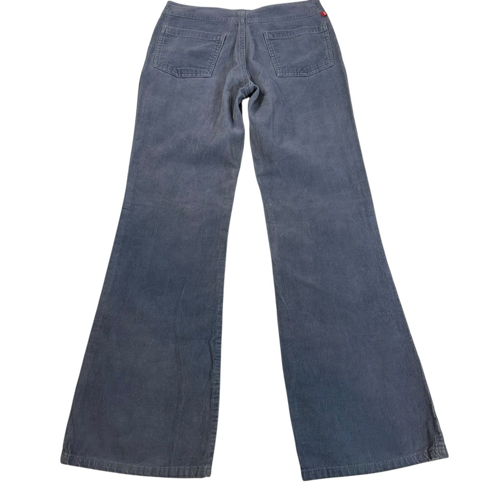 Vtg Y2K Mossimo‎ Corduroy Pant Jrs Sz 3 Blue Lace Up Boho Bootcut 90s Low Rise - Picture 4 of 14